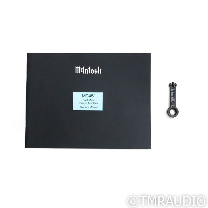 McIntosh MC451 Tube Hybrid Monoblock Power Amplifiers; Pair