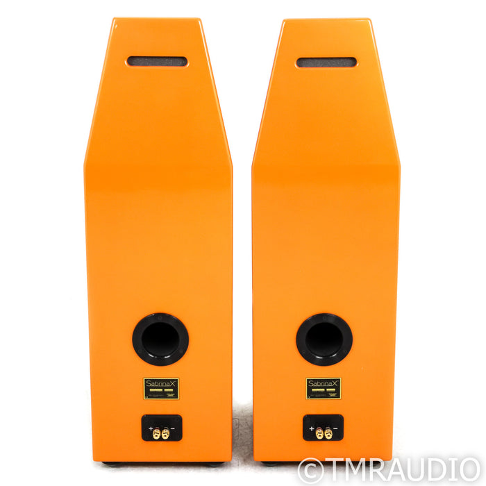 Wilson Sabrina X Floorstanding Speakers; Pair w/ Upgraded Bergamot Orange Finish