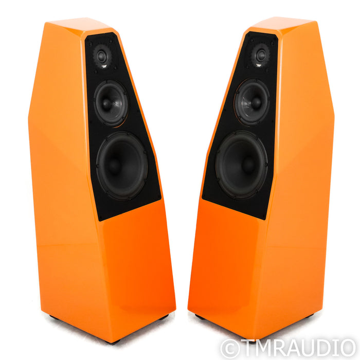 Wilson Sabrina X Floorstanding Speakers; Pair w/ Upgraded Bergamot Orange Finish