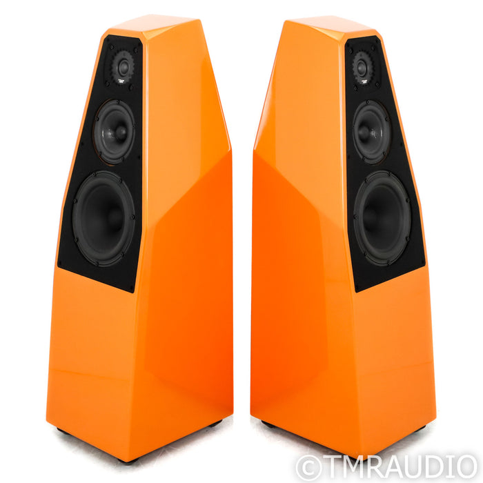 Wilson Sabrina X Floorstanding Speakers; Pair w/ Upgraded Bergamot Orange Finish