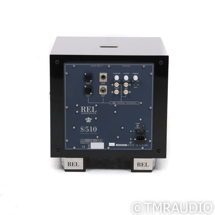 REL Acoustics S/510 10" Powered Subwoofer; Piano Black