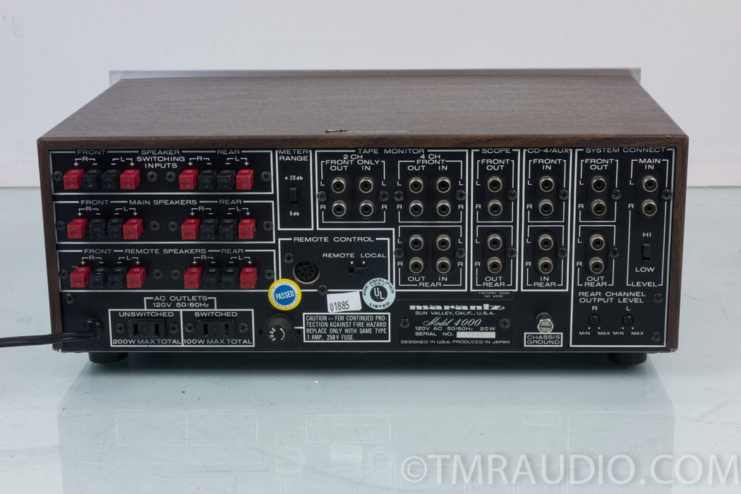 Marantz Model 4000 4-Channel Quad Control Center / Adaptor / Preamp