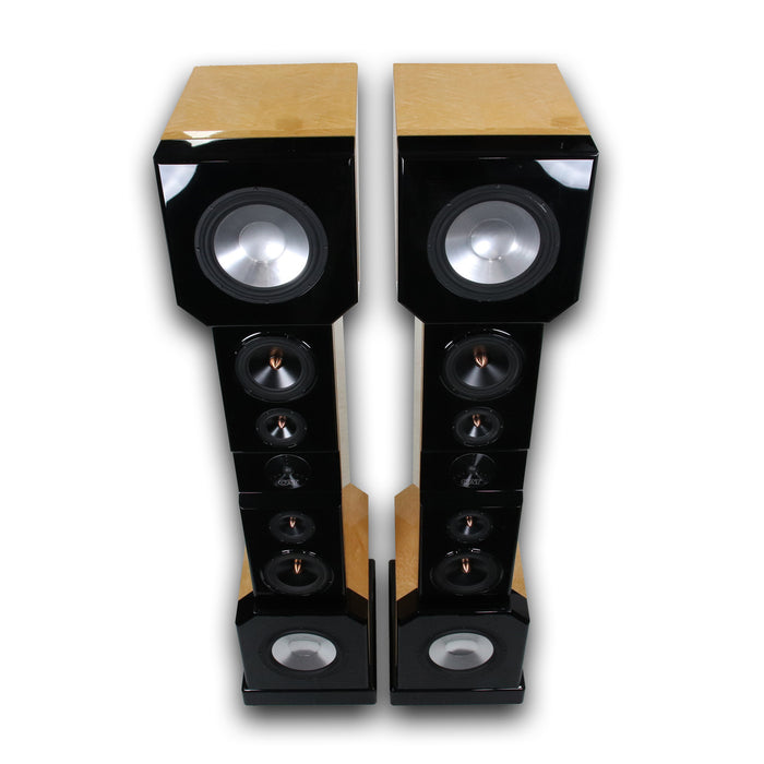 CAT Sequoia Floorstanding Speakers w/ DSP & Amplifiers; Birdseye Maple Pair