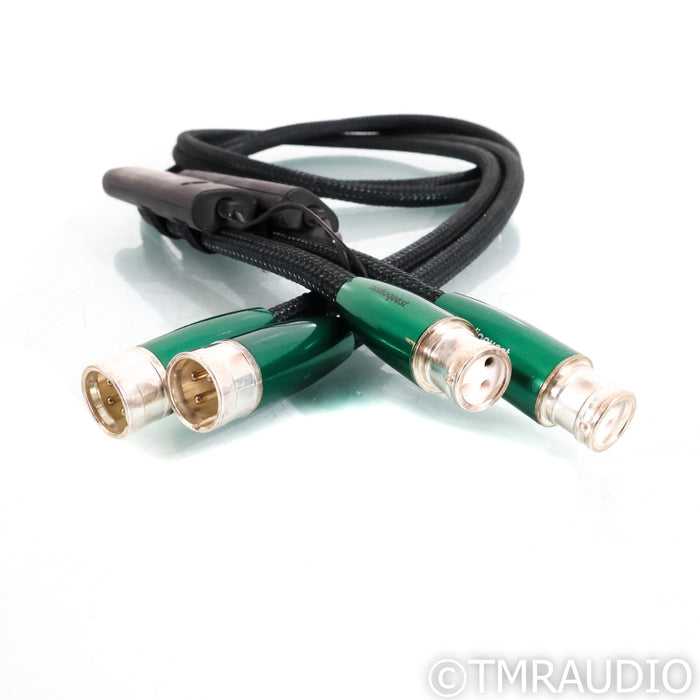 AudioQuest Earth XLR Cables; 1.5m Pair Balanced Interconnects; 72v DBS