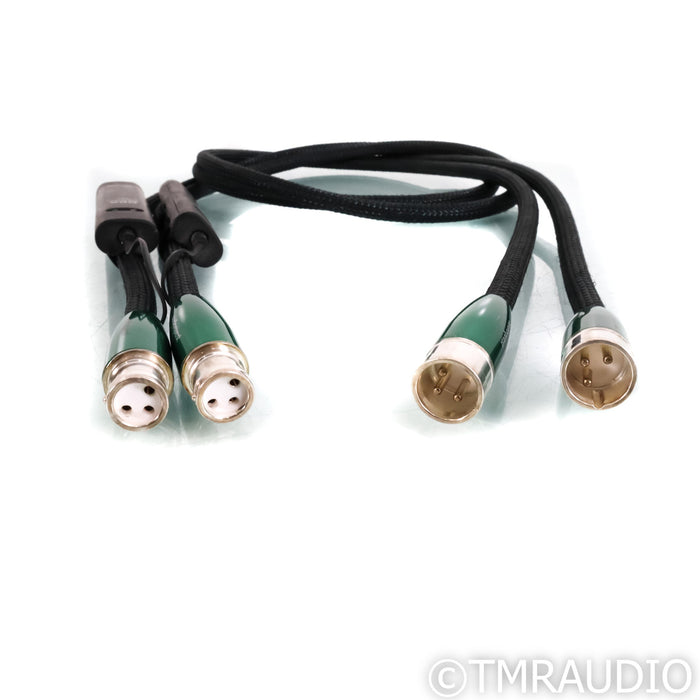 AudioQuest Earth XLR Cables; 1.5m Pair Balanced Interconnects; 72v DBS