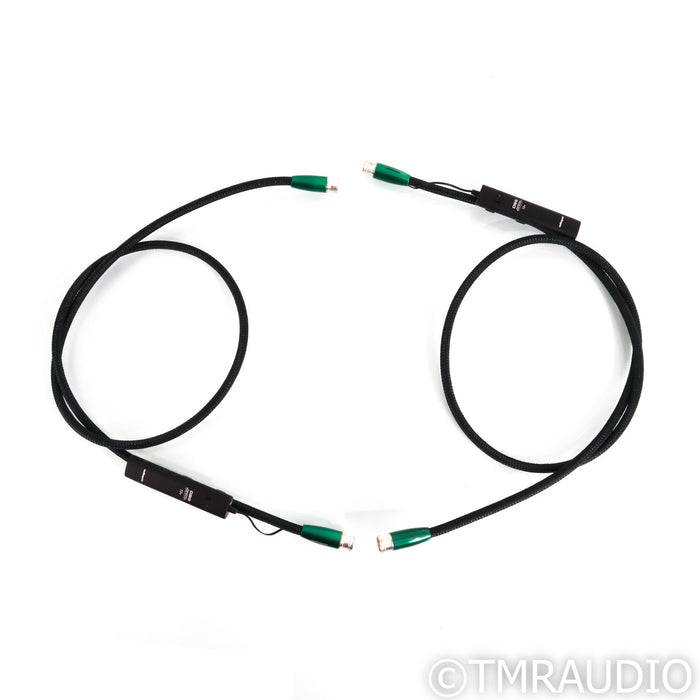AudioQuest Earth XLR Cables; 1.5m Pair Balanced Interconnects; 72v DBS