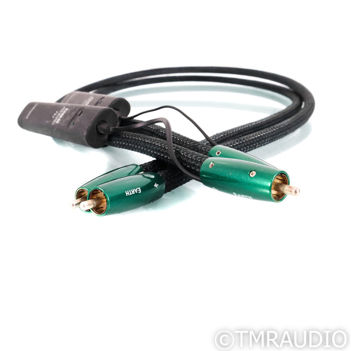 AudioQuest Earth RCA Cables; 1m Pair Interconnects; 72v DBS