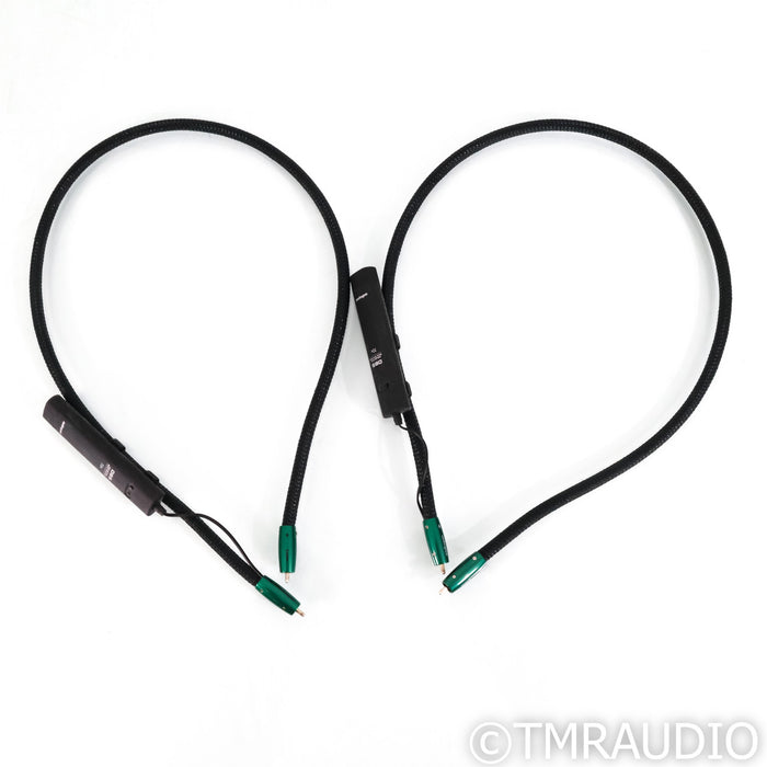 AudioQuest Earth RCA Cables; 1m Pair Interconnects; 72v DBS