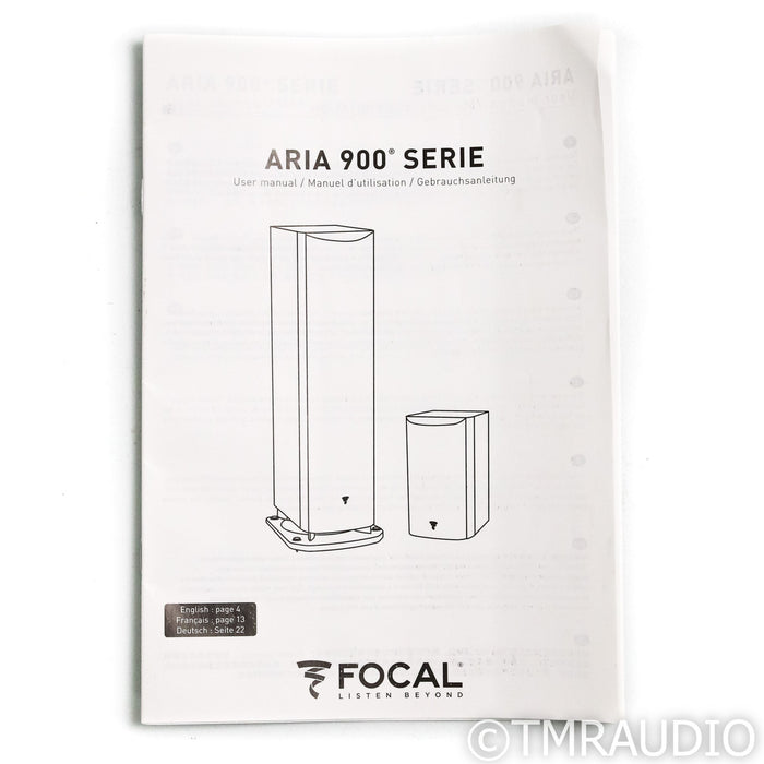 Focal Aria 936 Floorstanding Speakers; Noyer Vinyl Pair