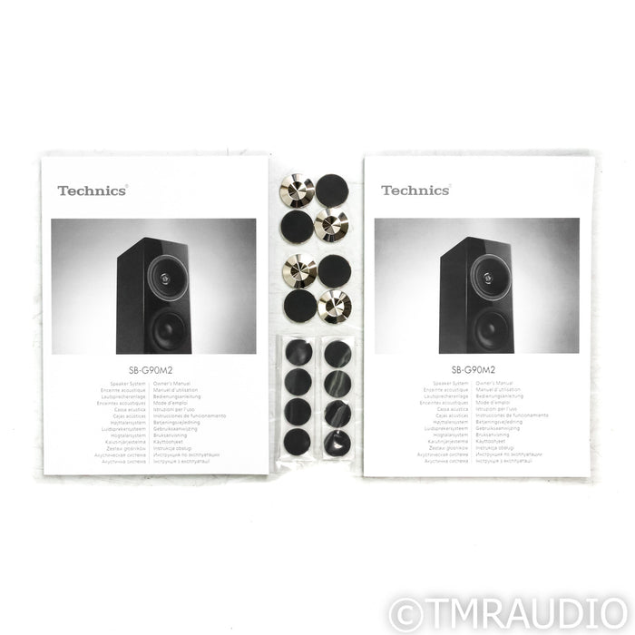 Technics SB-G90M2 Floorstanding Speakers; Gloss Black Pair