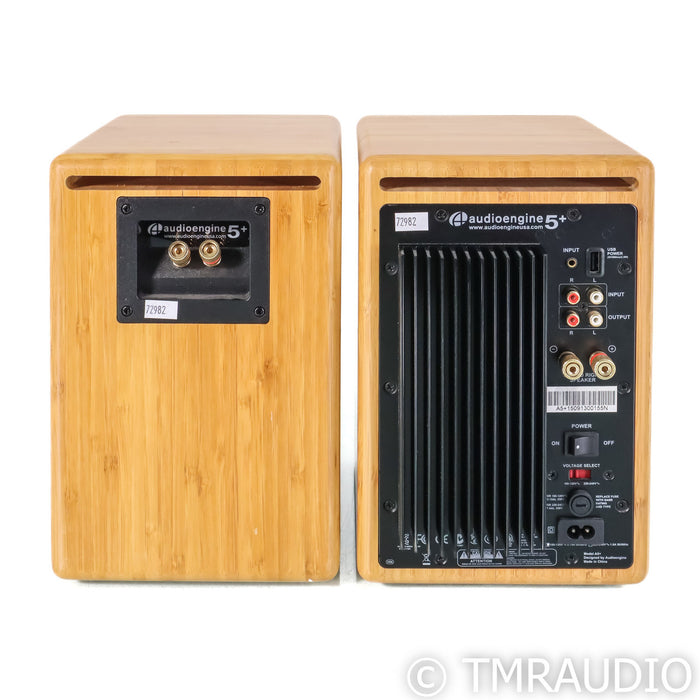 Audioengine A5+ Powered Bookshelf Speakers; Bamboo Pair