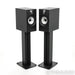 Bowers & Wilkins 606 Bookshelf Speakers; Black Pair w/ Stands