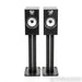 Bowers & Wilkins 606 Bookshelf Speakers; Black Pair w/ Stands