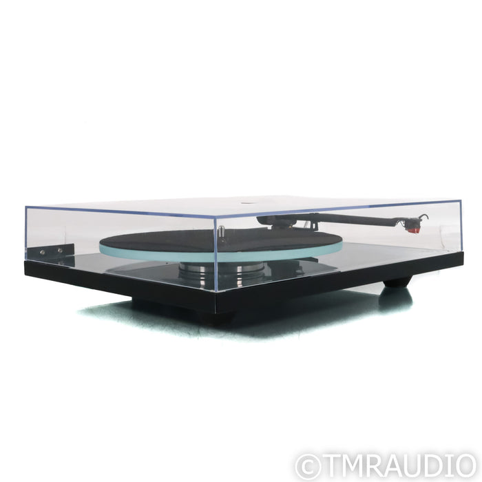 Rega Planar 2 Belt Drive Turntable; Black w/ AT-VM95ML MM & Groovetracer