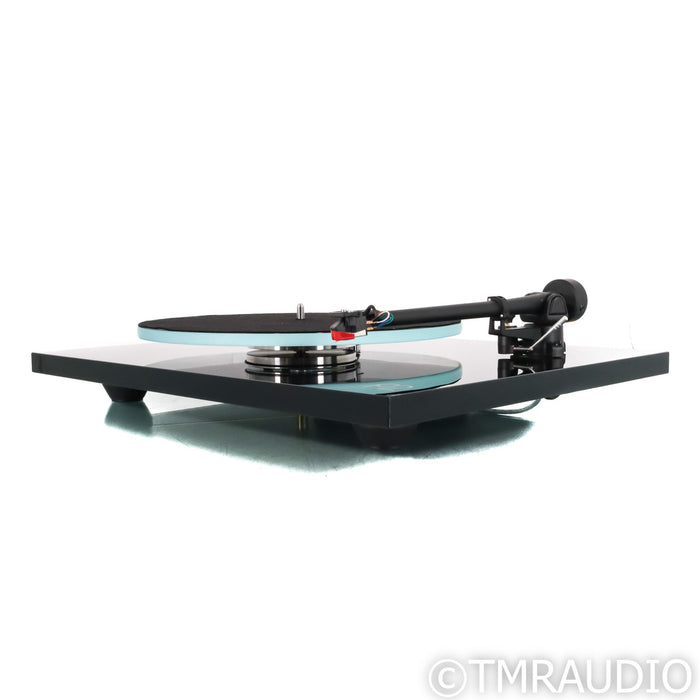 Rega Planar 2 Belt Drive Turntable; Black w/ AT-VM95ML MM & Groovetracer