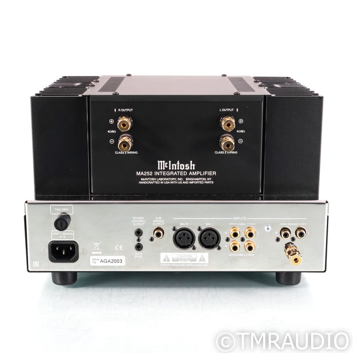 McIntosh MA252 Stereo Tube Hybrid Integrated Amplifier; MM Phono