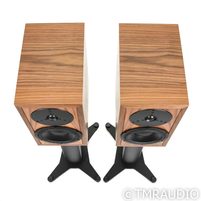 Dynaudio Heritage Special Bookshelf Speakers; Walnut Pair w/ Stands