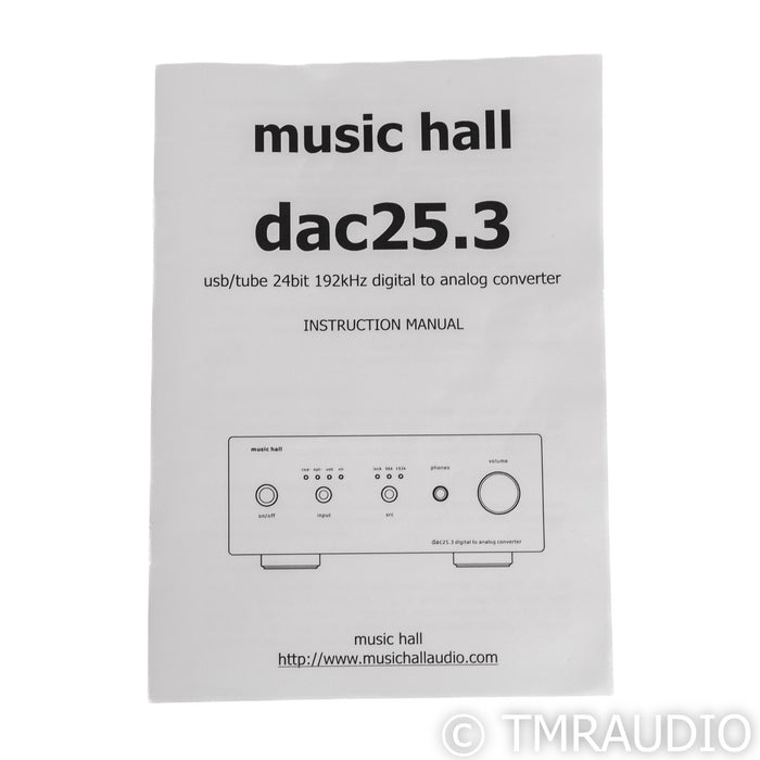 Music Hall dac25.3 Tube DAC; D/A Converter