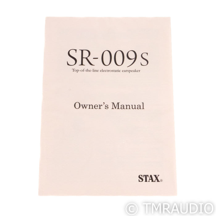 STAX SR-009S Open Back Electrostatic Headphones