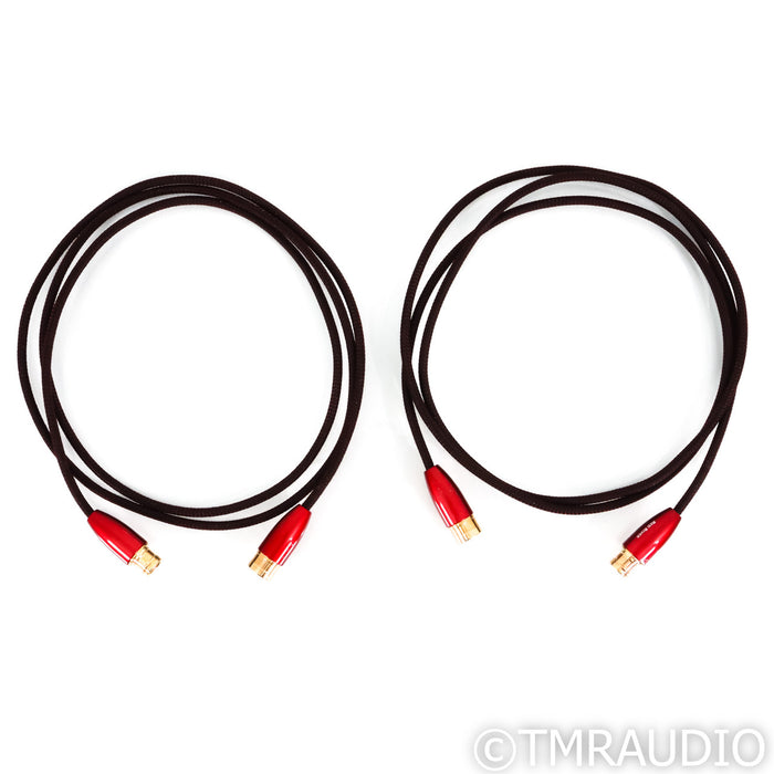 AudioQuest Red River XLR Cables; 2m Pair Balanced Interconnects