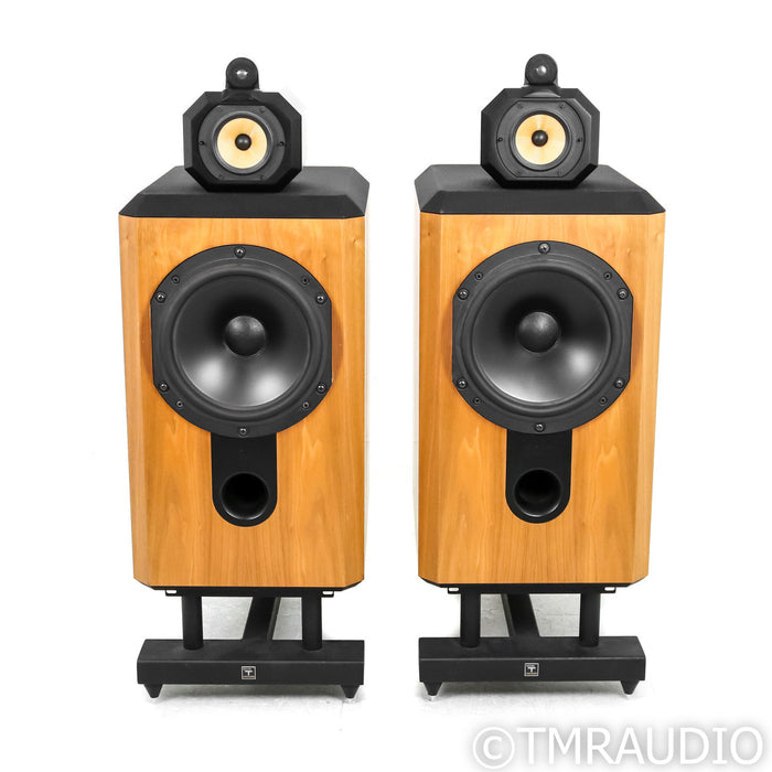 B&W 801 Series III Floorstanding Speakers; Walnut Pair w/ Sound Anchor Stands