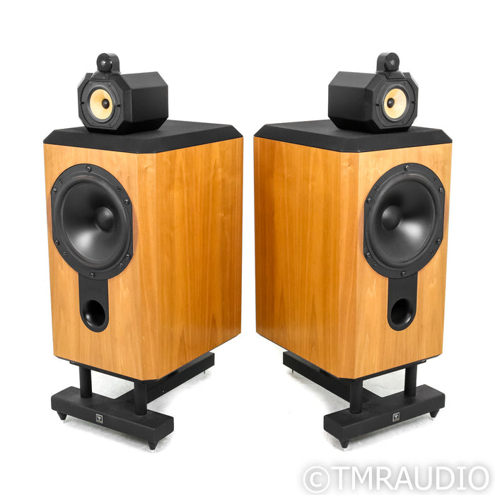 B&W 801 Series III Floorstanding Speakers; Walnut Pair w/ Sound Anchor Stands