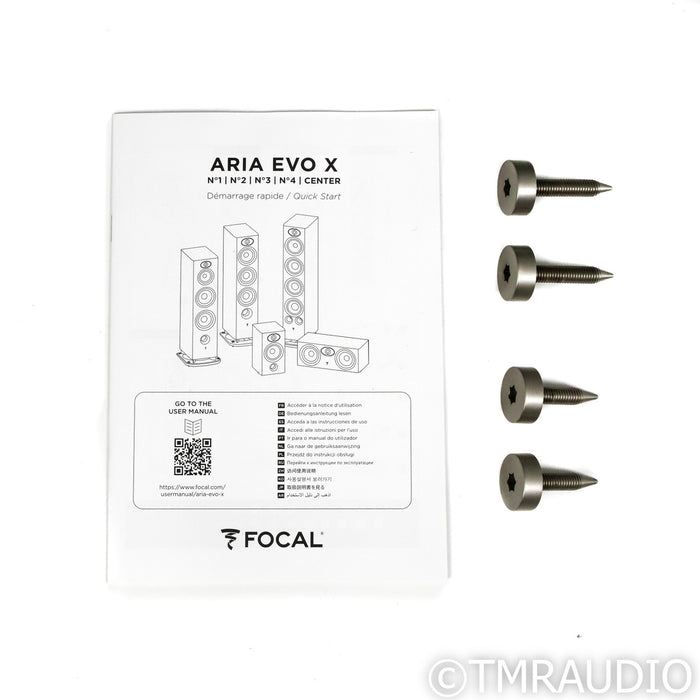 Focal Aria Evo X No. 4 Floorstanding Speakers; Black High Gloss Pair (Used)
