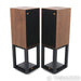 Wharfedale Linton 85th Anniversary Bookshelf Speakers; Walnut Pair w/ Stands