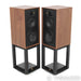 Wharfedale Linton 85th Anniversary Bookshelf Speakers; Walnut Pair w/ Stands
