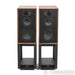 Wharfedale Linton 85th Anniversary Bookshelf Speakers; Walnut Pair w/ Stands