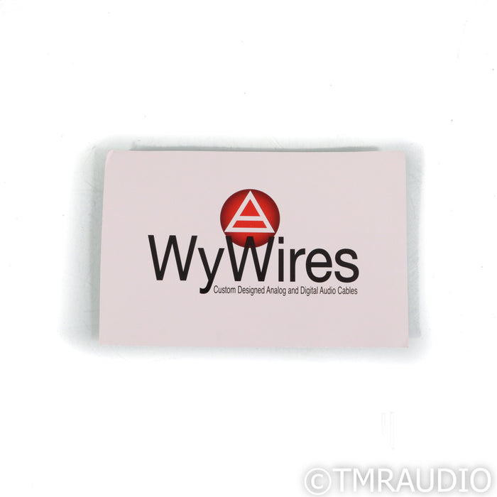WyWires Platinum Phono DIN to RCA Cable; 4ft Tonearm Interconnect
