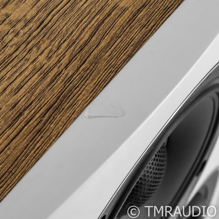 ELAC Uni-Fi Reference UBR62 Bookshelf Speakers; Satin White & Oak Pair