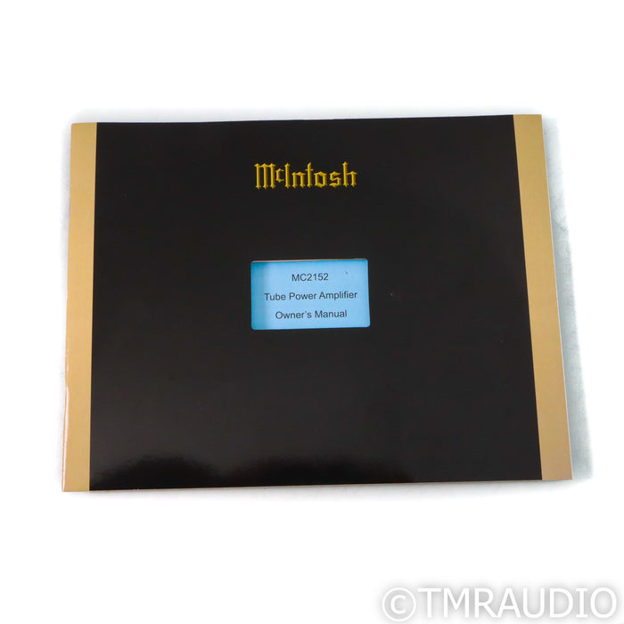 McIntosh MC2152 70th Anniversary Edition Stereo Tube Power Amplifier