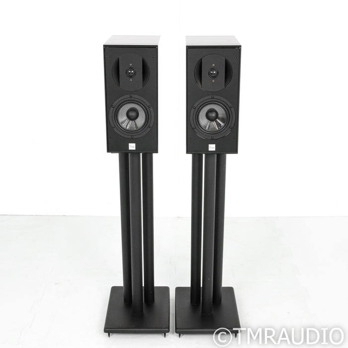 Vienna Acoustics Haydn Grand Bookshelf Speakers; Piano Black Pair w/ Stands
