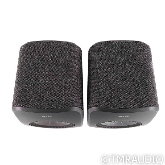 KEF LSX Wireless Streaming Active Bookshelf Speakers; Grey Pair
