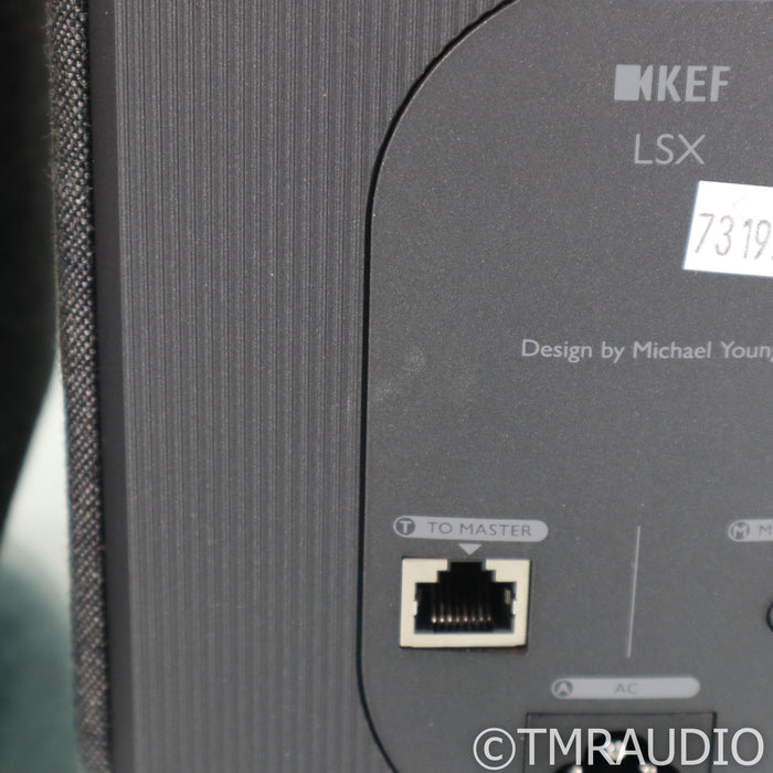 KEF LSX Wireless Streaming Active Bookshelf Speakers; Grey Pair