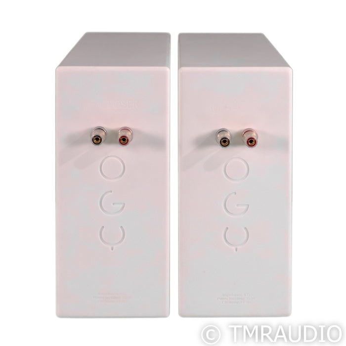 Closer Acoustics OGY Bookshelf Speakers; White Pair w/ Custom Baffle