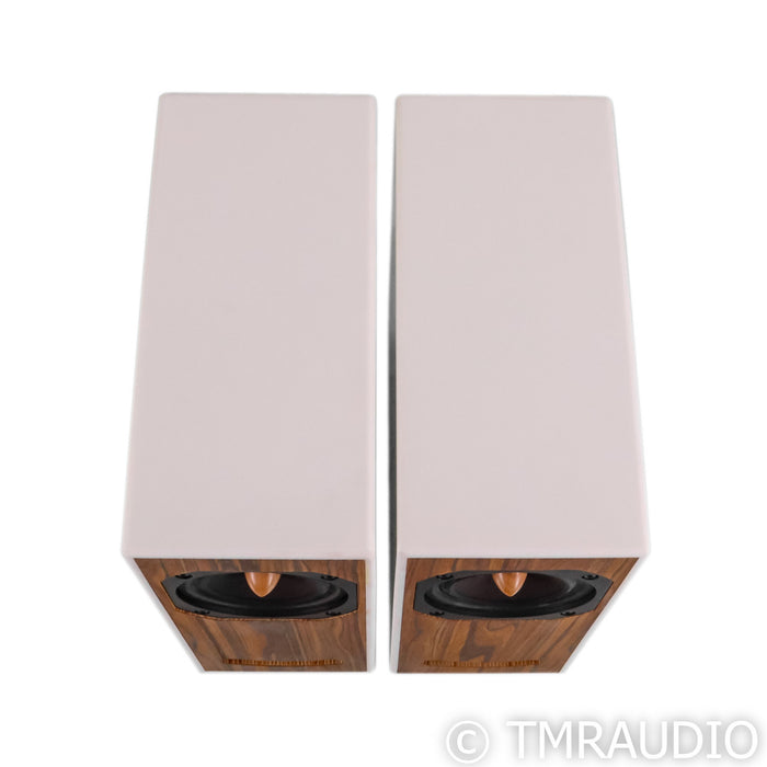 Closer Acoustics OGY Bookshelf Speakers; White Pair w/ Custom Baffle
