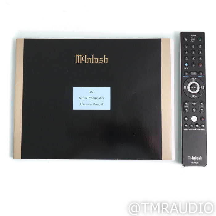 McIntosh C53 Stereo Preamplifier; MM & MC Phono