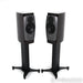 Dynaudio Confidence 20 Bookshelf Speakers; Raven Wood Pair w/ Stands