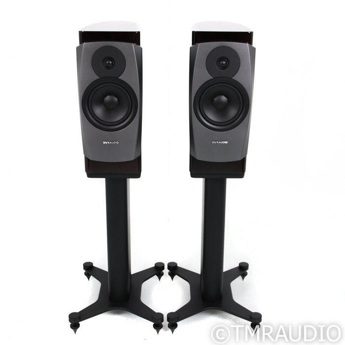 Dynaudio Confidence 20 Bookshelf Speakers; Raven Wood Pair w/ Stands