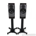 Dynaudio Confidence 20 Bookshelf Speakers; Raven Wood Pair w/ Stands