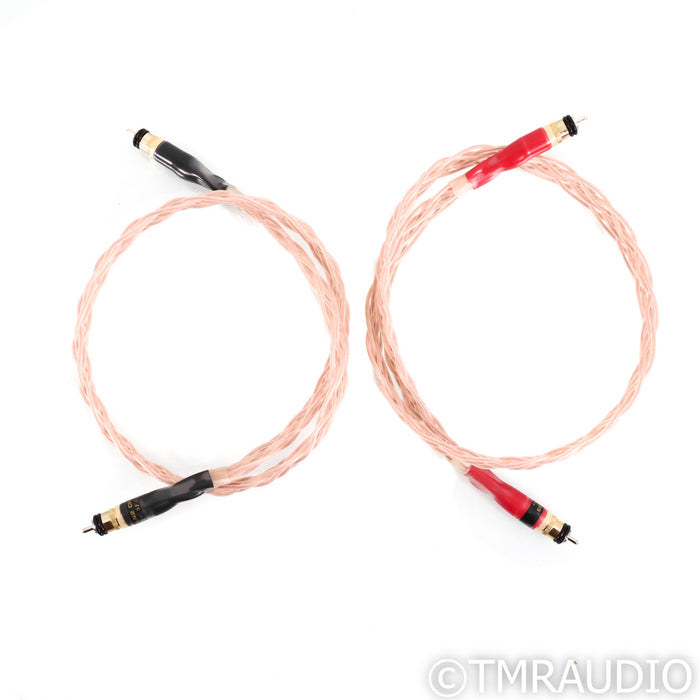 Jena Labs Symphony Rhodium RCA Cables; 1m Pair Interconnects