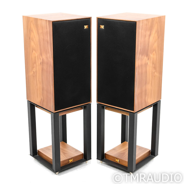 Wharfedale Linton 85th Anniversary Bookshelf Speakers; Walnut Pair w/ Stands