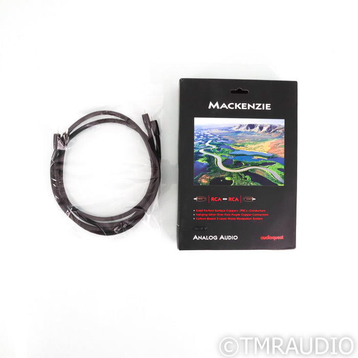 AudioQuest Mackenzie RCA Cables; 1m Pair Interconnects