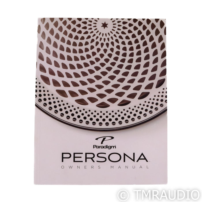 Paradigm Persona B Bookshelf Speakers; Carbon Silver Pair