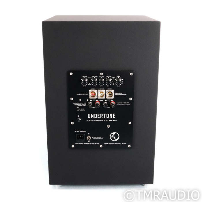 Zu Audio Undertone 3 12" Powered Subwoofer; Black Starlight