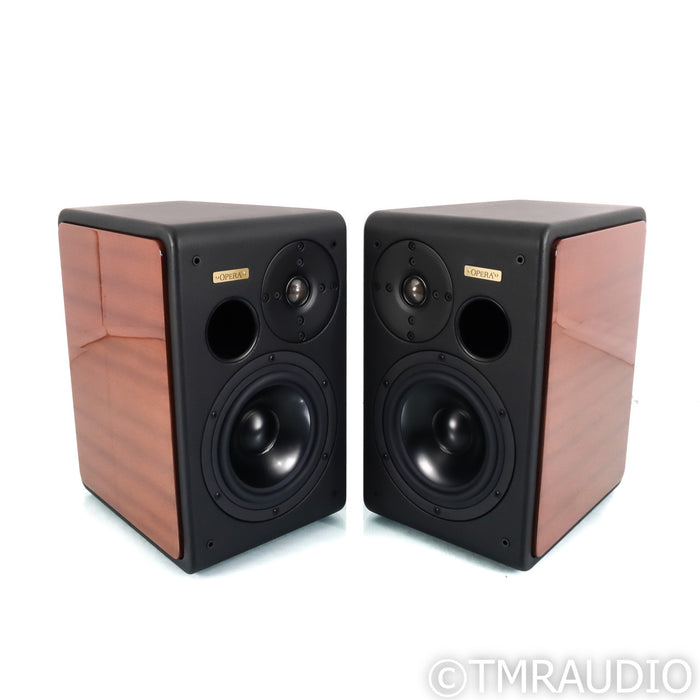 Opera Loudspeakers Prima Bookshelf Speakers; Mahogany Pair