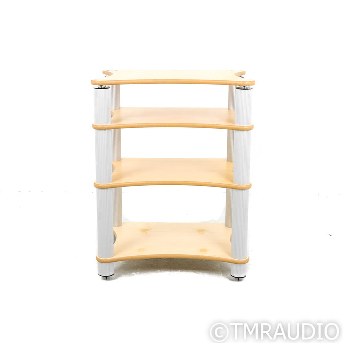 Solid Tech Radius Solo 4 Shelf Stand; Top-Shelf Suspension; Birch