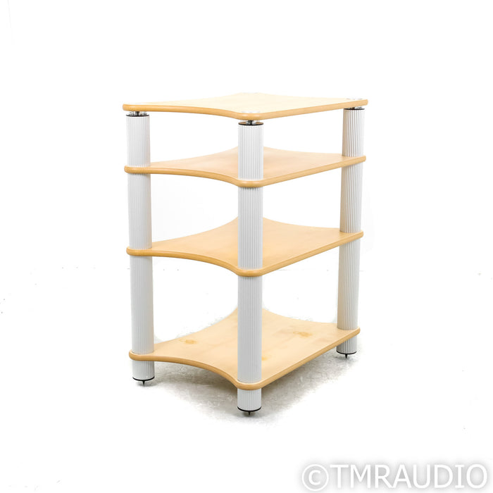 Solid Tech Radius Solo 4 Shelf Stand; Top-Shelf Suspension; Birch